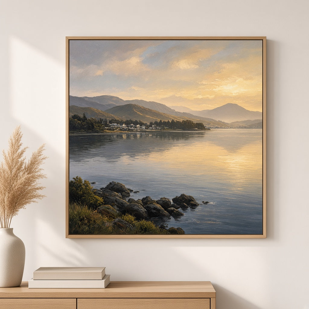 Harbour Morning Canvas · 12×12