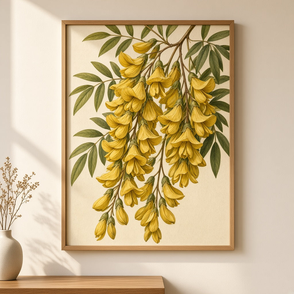 Kowhai Bells · 18×24 Botanical Print