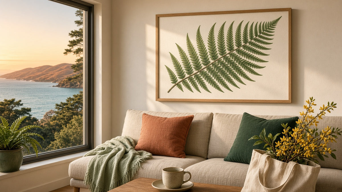 Fernora — botanical print in a considered home